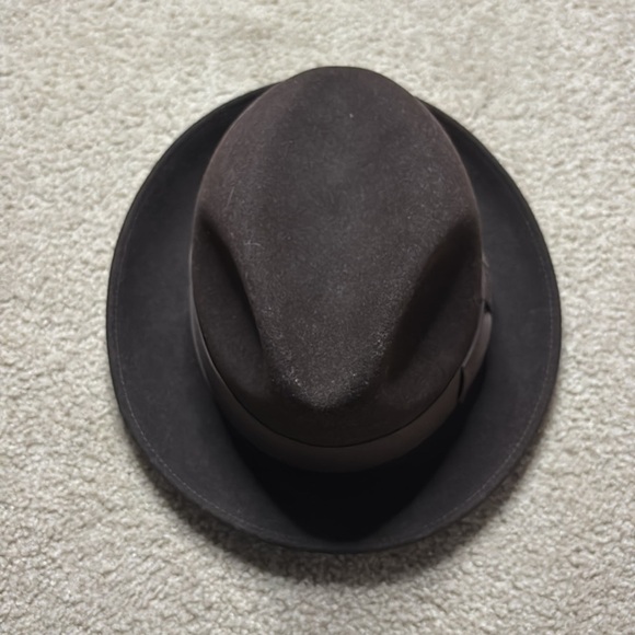 Dyna Felt Classic BrownFedora Hat size 6 7/8 - Picture 5 of 9